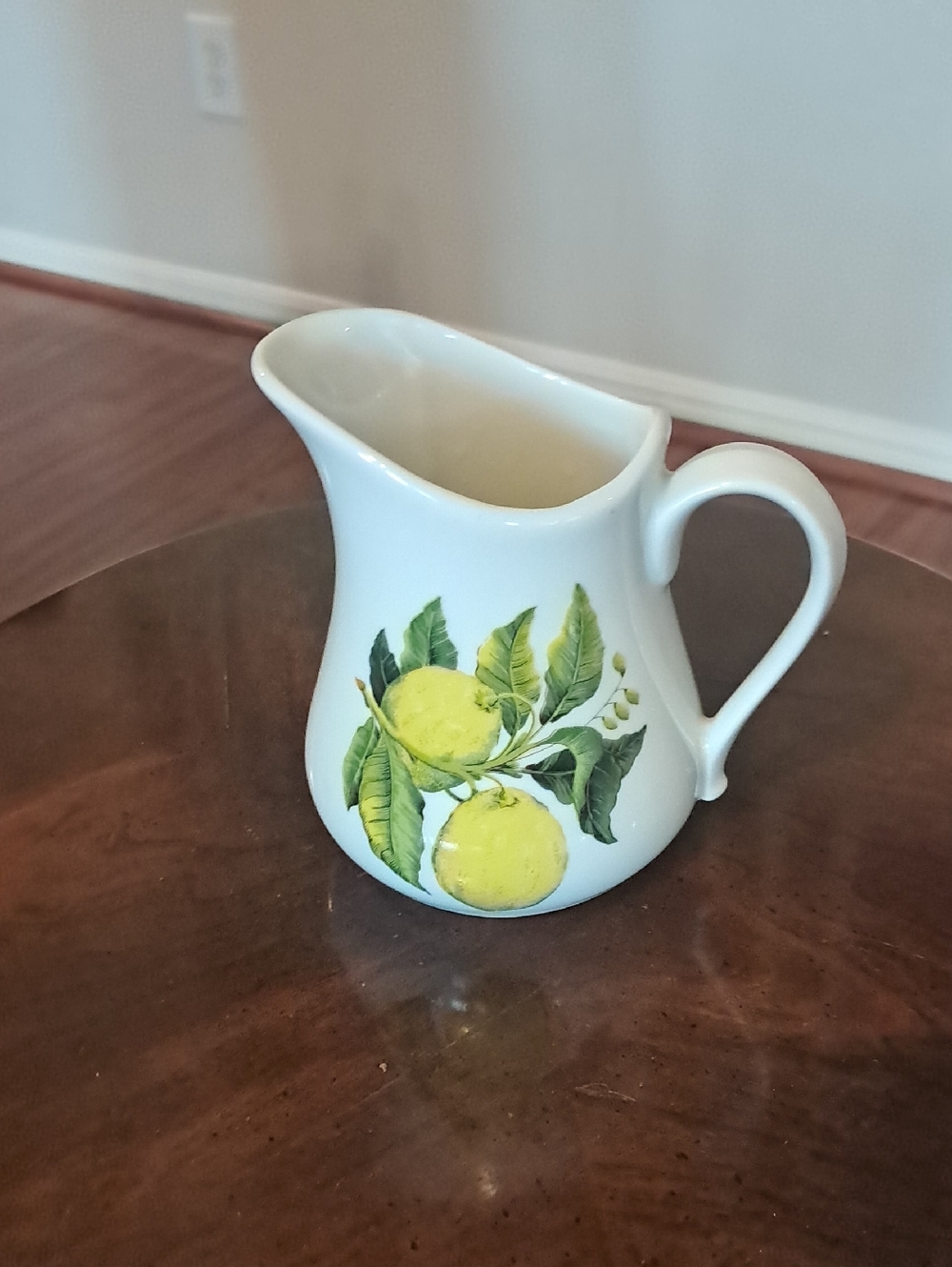 French Pitcher (Porceilaine A Feu) 6 In. Tall
